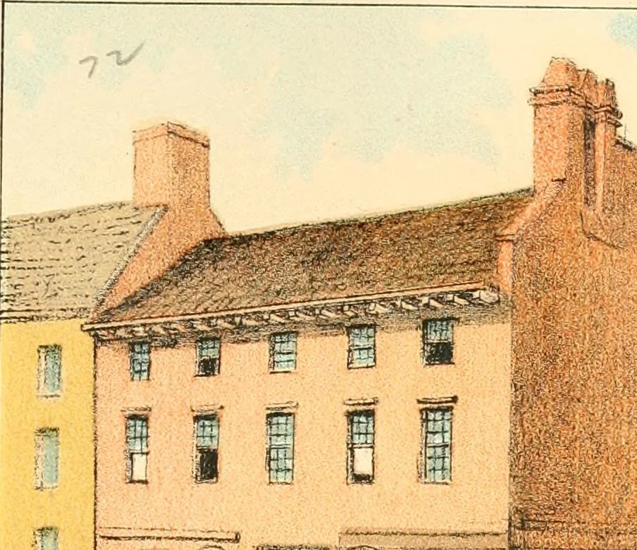 An illustration from Homes of our forefathers in Boston. Old England and Boston, New England, 1889, leaf 149