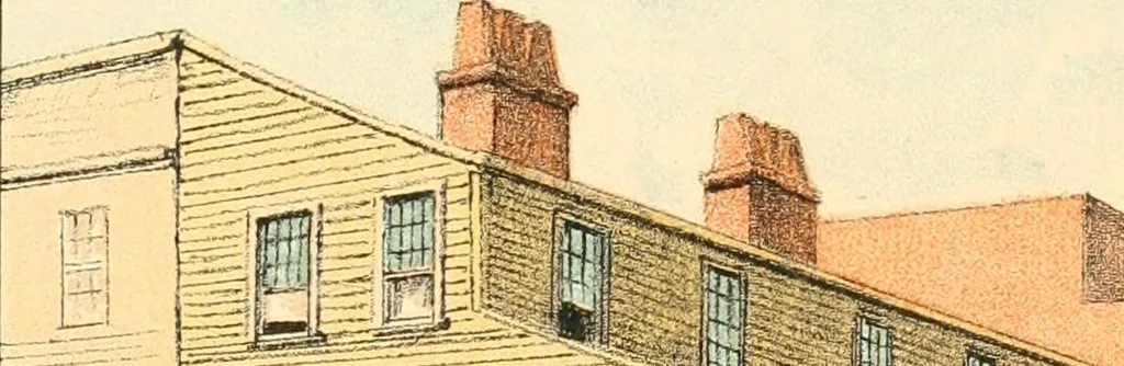 An illustration from Homes of our forefathers in Boston. Old England and Boston, New England, 1889, leaf 153
