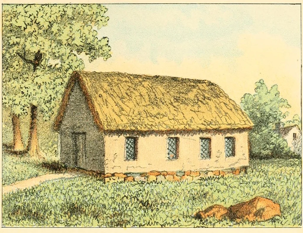 An illustration from Homes of our forefathers in Boston. Old England and Boston, New England, 1889, leaf 165