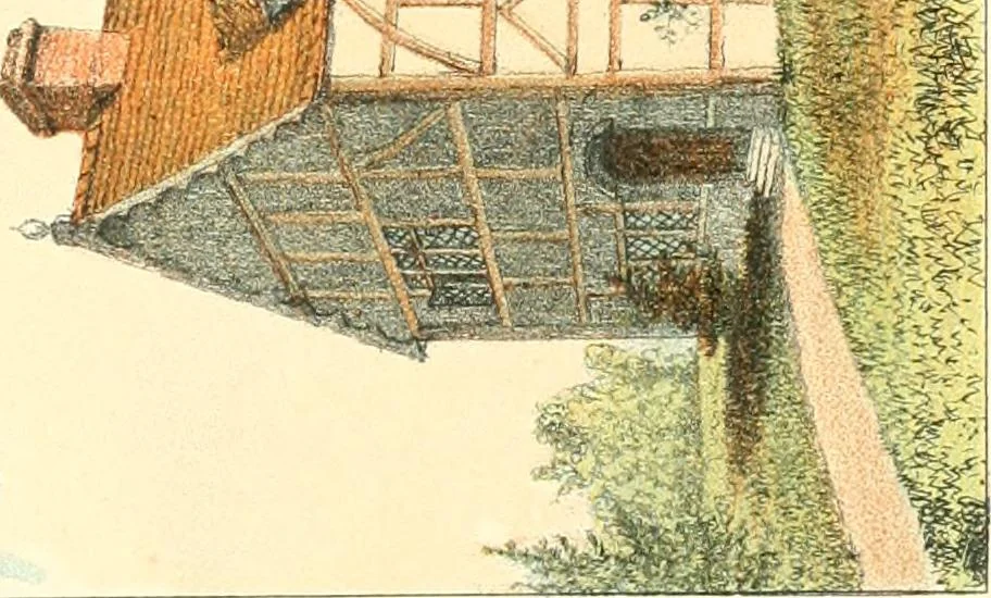 An illustration from Homes of our forefathers in Boston. Old England and Boston, New England, 1889, leaf 35