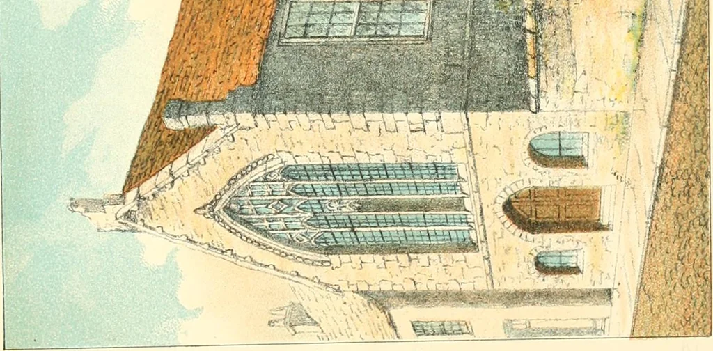 An illustration from Homes of our forefathers in Boston. Old England and Boston, New England, 1889, leaf 43