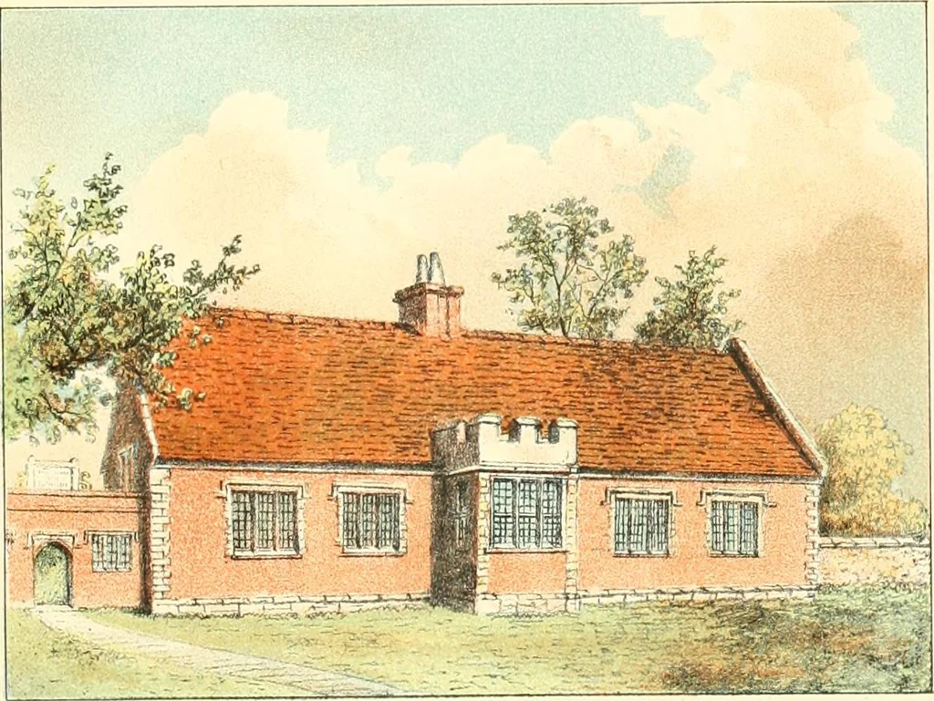 An illustration from Homes of our forefathers in Boston. Old England and Boston, New England, 1889, leaf 47