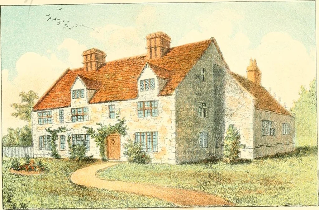 An illustration from Homes of our forefathers in Boston. Old England and Boston, New England, 1889, leaf 79
