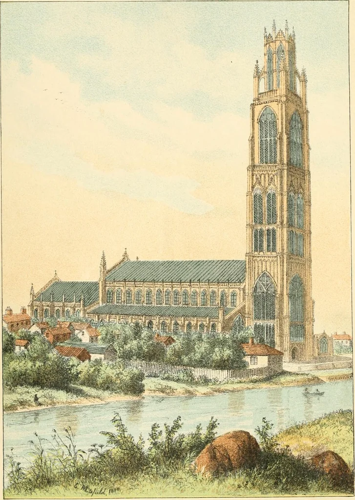 An illustration from Homes of our forefathers in Boston. Old England and Boston, New England, 1889, leaf 8