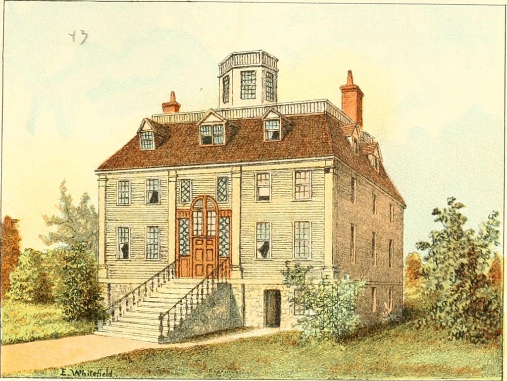 An illustration from Homes of our forefathers in Boston. Old England and Boston, New England, 1889, leaf 91
