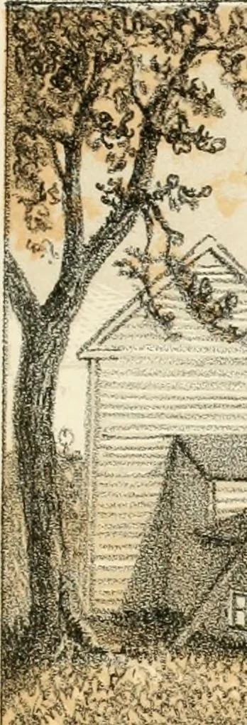 An illustration from The homes of our forefathers. Being a selection of the oldest and most interesting buildings, historical houses, and noted places in Massachusetts. From original drawings made on the spot by Edwin Whitefield, 1880, leaf 36