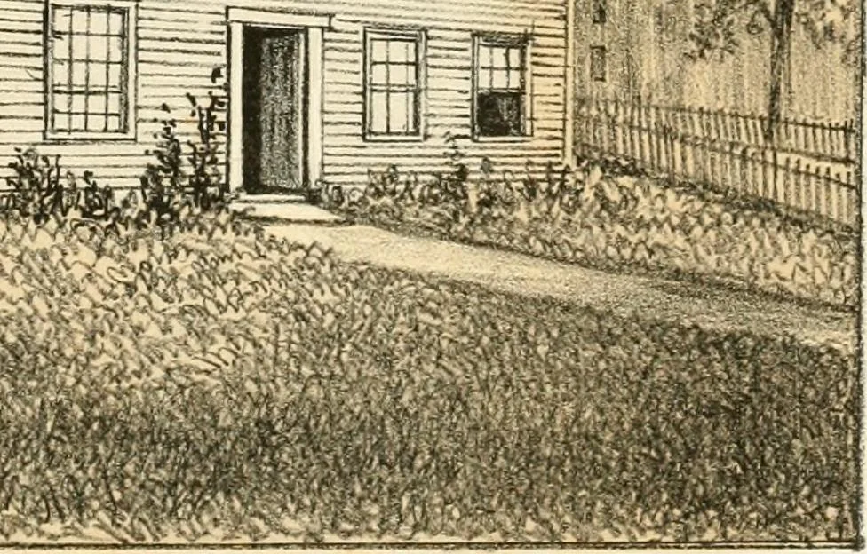 An illustration from The homes of our forefathers. Being a selection of the oldest and most interesting buildings, historical houses, and noted places in Massachusetts. From original drawings made on the spot by Edwin Whitefield, 1880, leaf 40