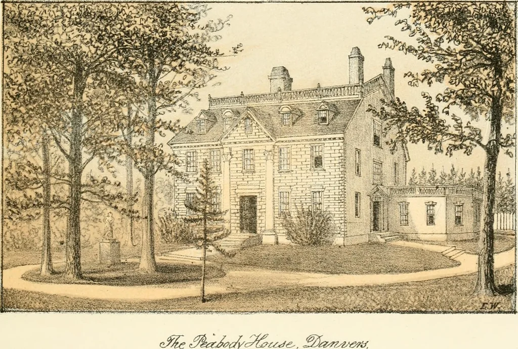 An illustration from The homes of our forefathers. Being a selection of the oldest and most interesting buildings, historical houses, and noted places in Massachusetts. From original drawings made on the spot by Edwin Whitefield, 1880, leaf 46