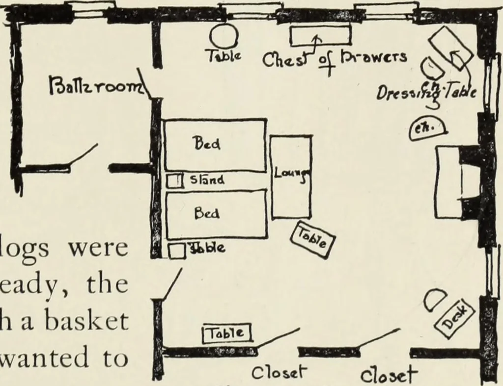An illustration from Homes and their decoration, 1903, leaf 132