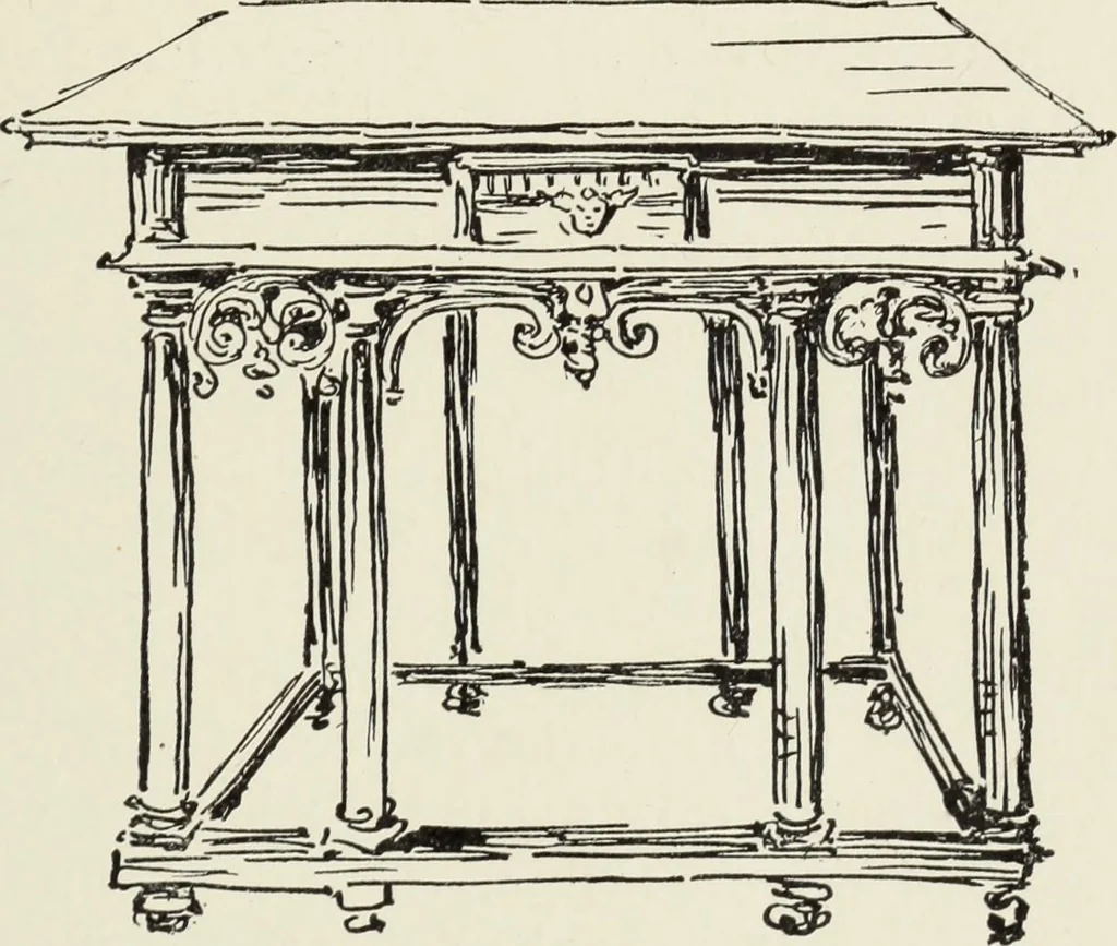 An illustration from Homes and their decoration, 1903, leaf 264