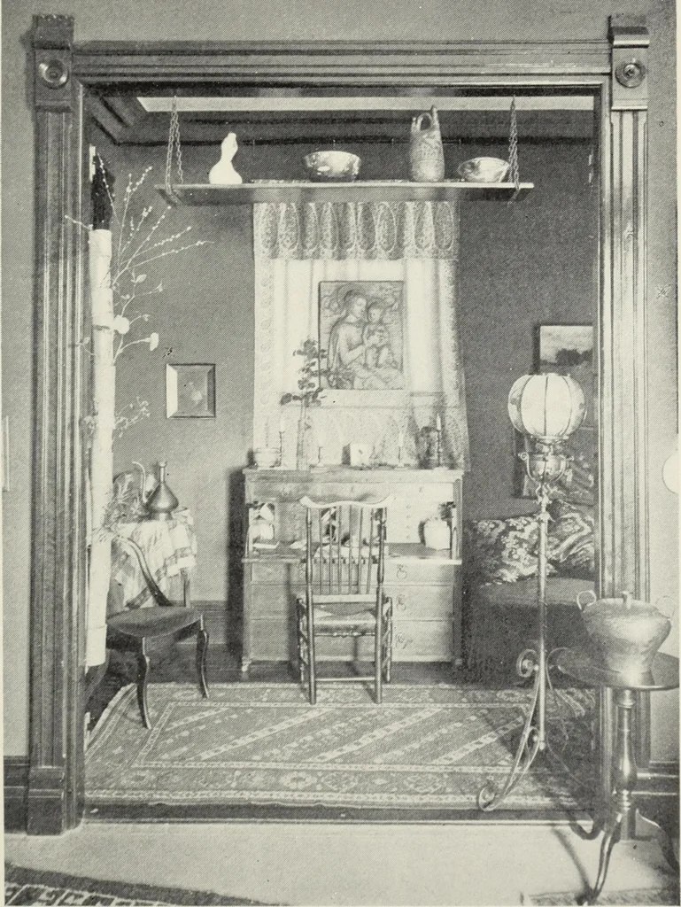 An illustration from Homes and their decoration, 1903, leaf 296