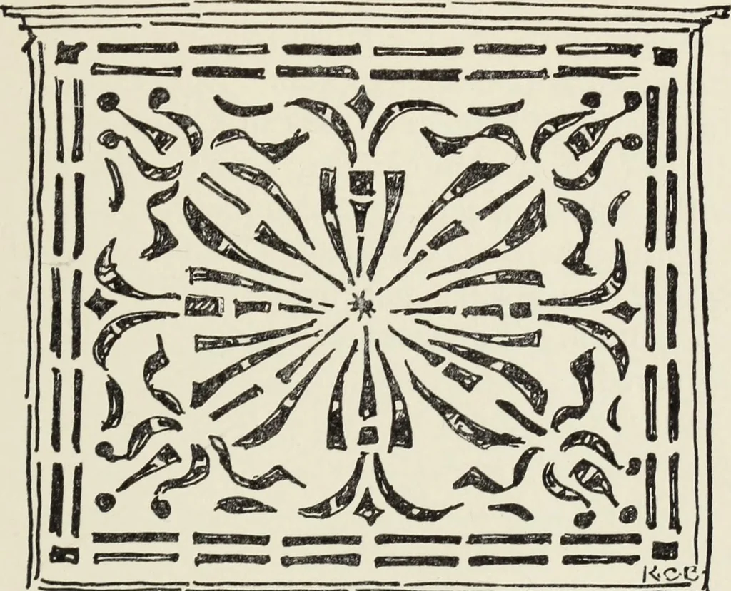 An illustration from Homes and their decoration, 1903, leaf 318