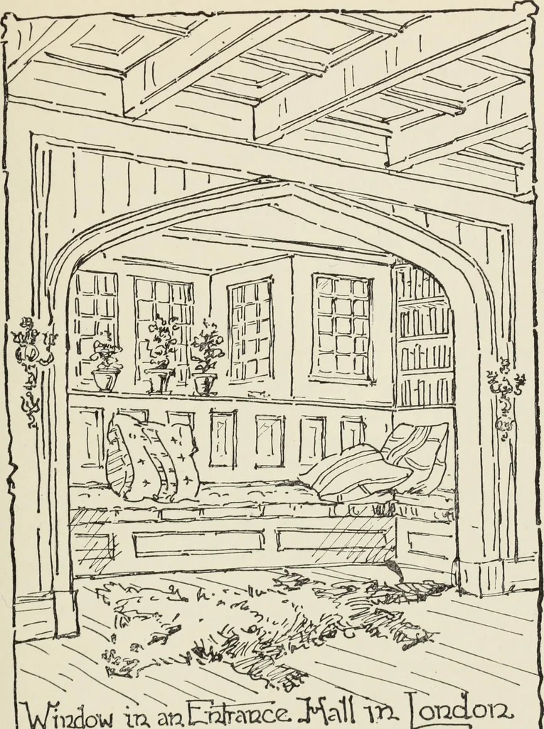 An illustration from Homes and their decoration, 1903, leaf 346