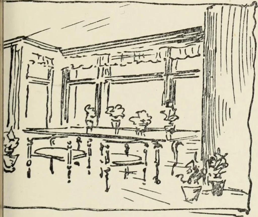 An illustration from Homes and their decoration, 1903, leaf 350