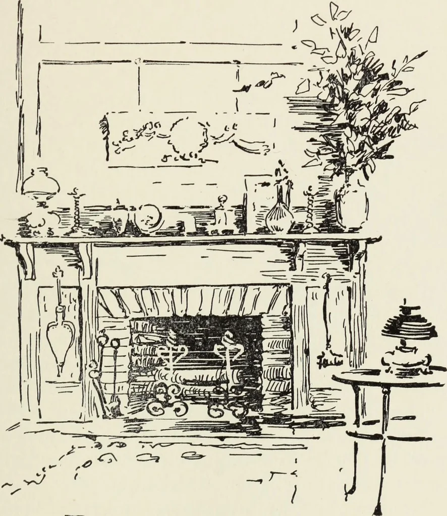 An illustration from Homes and their decoration, 1903, leaf 388
