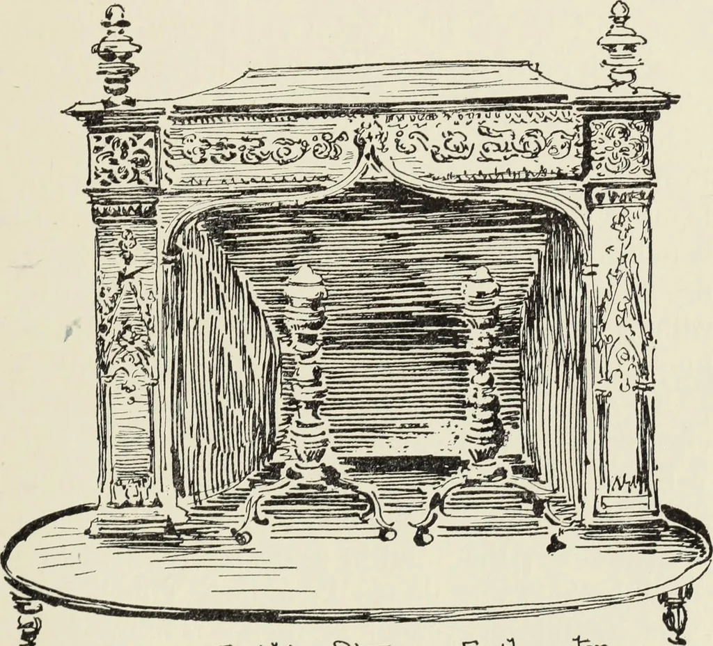 An illustration from Homes and their decoration, 1903, leaf 408