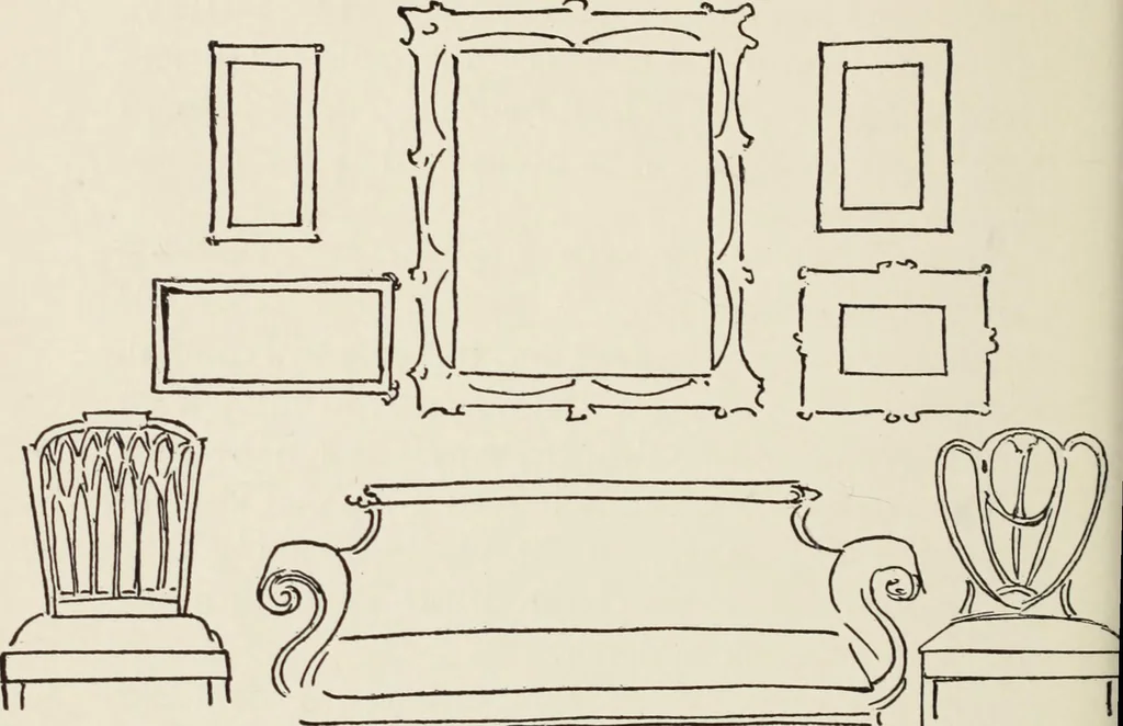 An illustration from Homes and their decoration, 1903, leaf 435