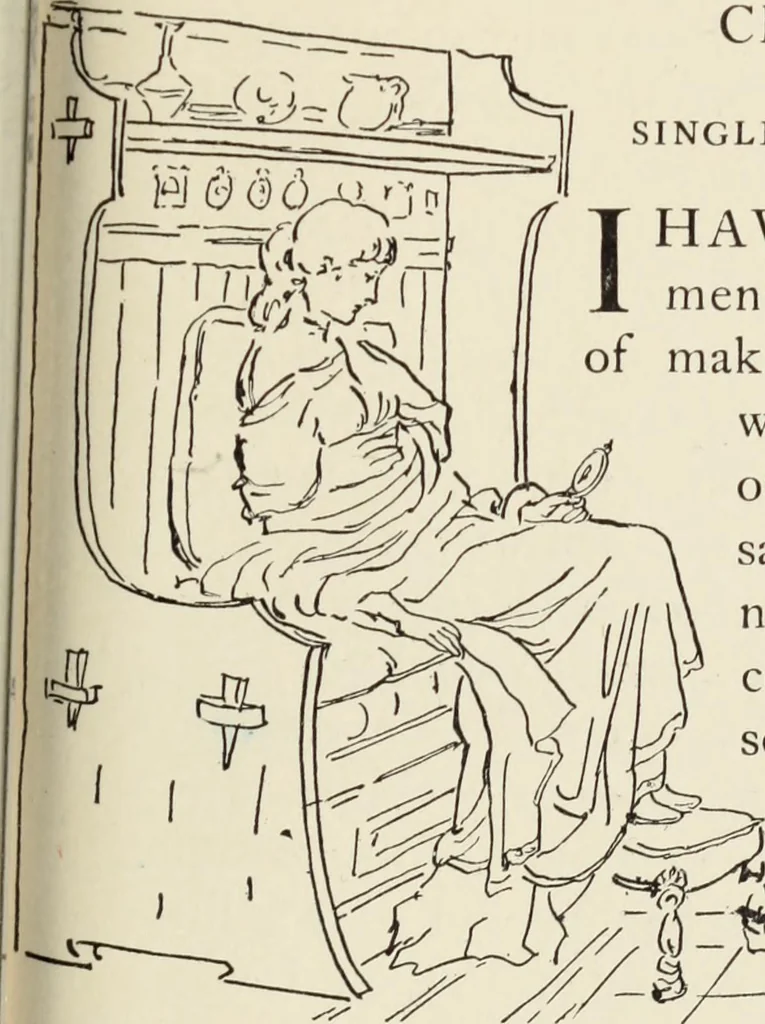 An illustration from Homes and their decoration, 1903, leaf 474