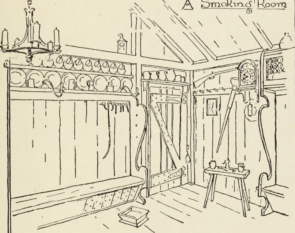 An illustration from Homes and their decoration, 1903, leaf 478