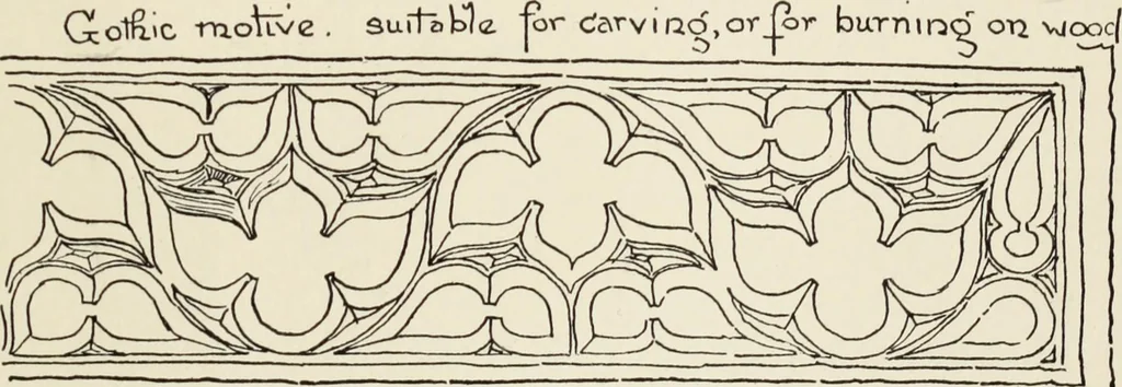 An illustration from Homes and their decoration, 1903, leaf 504