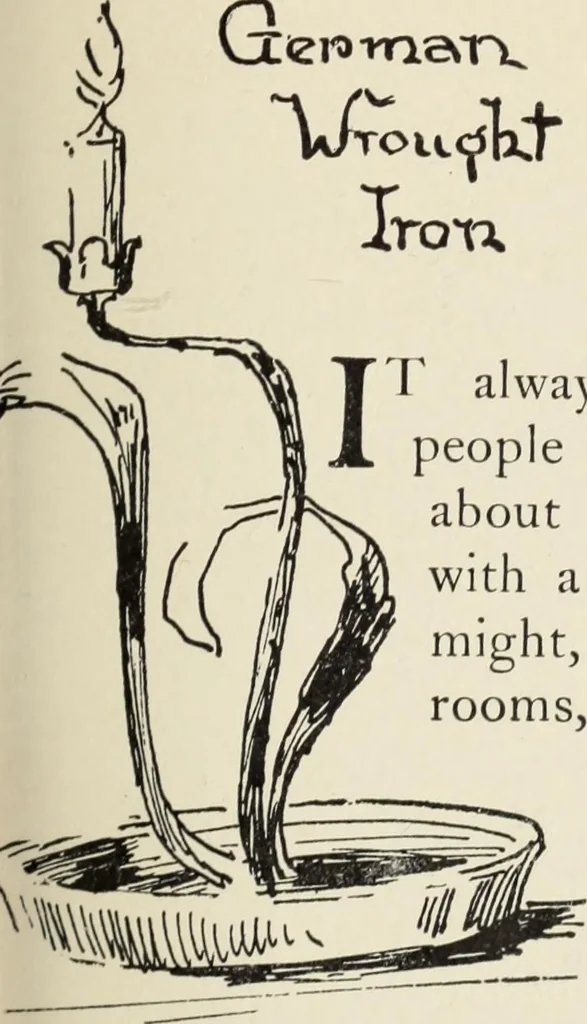 An illustration from Homes and their decoration, 1903, leaf 98