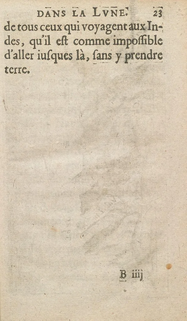 An illustration from L'homme dans la lvne;, 1654, leaf 45