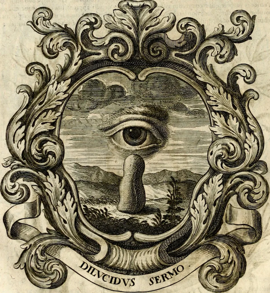 An illustration from Homo et ejus partes figuratus & symbolicus, anatomicus, rationalis, moralis, mysticus, politicus, & legalis : collectus et explicatus cum figuris, symbolis, anatomiis, factis, emblematicus, moralibus, mysticis, proverbiis, hieroglyphicis, prodigiis, simulacris, statuis, historiis, ritibus, observationibus, moribus, numismatibus, dedicationibus, signaturis, significationibus literarum, epithetis, fabulis, miris, physiognomicis, & somniis ; reflexionibus et declarationibus tam ex sacris quàm profanis auctoribus desumptis, 1695, leaf 113