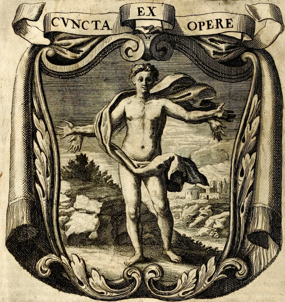 An illustration from Homo et ejus partes figuratus & symbolicus, anatomicus, rationalis, moralis, mysticus, politicus, & legalis : collectus et explicatus cum figuris, symbolis, anatomiis, factis, emblematicus, moralibus, mysticis, proverbiis, hieroglyphicis, prodigiis, simulacris, statuis, historiis, ritibus, observationibus, moribus, numismatibus, dedicationibus, signaturis, significationibus literarum, epithetis, fabulis, miris, physiognomicis, & somniis ; reflexionibus et declarationibus tam ex sacris quàm profanis auctoribus desumptis, 1695, leaf 139