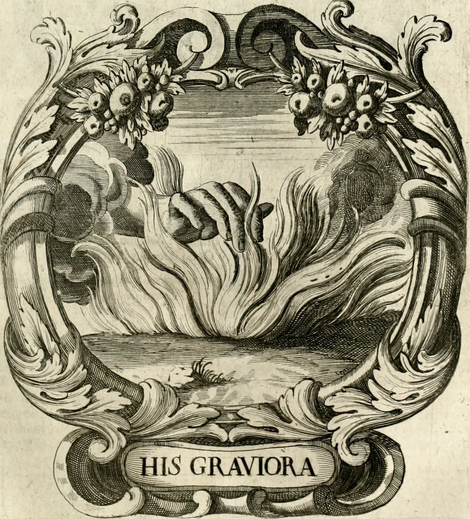 An illustration from Homo et ejus partes figuratus & symbolicus, anatomicus, rationalis, moralis, mysticus, politicus, & legalis : collectus et explicatus cum figuris, symbolis, anatomiis, factis, emblematicus, moralibus, mysticis, proverbiis, hieroglyphicis, prodigiis, simulacris, statuis, historiis, ritibus, observationibus, moribus, numismatibus, dedicationibus, signaturis, significationibus literarum, epithetis, fabulis, miris, physiognomicis, & somniis ; reflexionibus et declarationibus tam ex sacris quàm profanis auctoribus desumptis, 1695, leaf 238