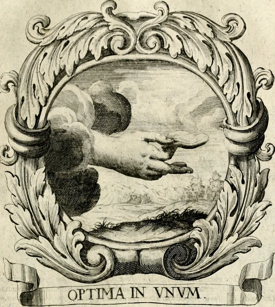 An illustration from Homo et ejus partes figuratus & symbolicus, anatomicus, rationalis, moralis, mysticus, politicus, & legalis : collectus et explicatus cum figuris, symbolis, anatomiis, factis, emblematicus, moralibus, mysticis, proverbiis, hieroglyphicis, prodigiis, simulacris, statuis, historiis, ritibus, observationibus, moribus, numismatibus, dedicationibus, signaturis, significationibus literarum, epithetis, fabulis, miris, physiognomicis, & somniis ; reflexionibus et declarationibus tam ex sacris quàm profanis auctoribus desumptis, 1695, leaf 240
