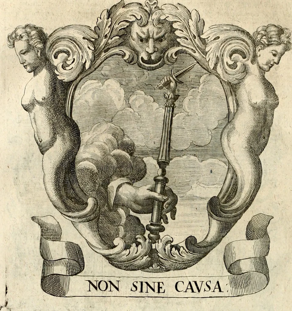 An illustration from Homo et ejus partes figuratus & symbolicus, anatomicus, rationalis, moralis, mysticus, politicus, & legalis : collectus et explicatus cum figuris, symbolis, anatomiis, factis, emblematicus, moralibus, mysticis, proverbiis, hieroglyphicis, prodigiis, simulacris, statuis, historiis, ritibus, observationibus, moribus, numismatibus, dedicationibus, signaturis, significationibus literarum, epithetis, fabulis, miris, physiognomicis, & somniis ; reflexionibus et declarationibus tam ex sacris quàm profanis auctoribus desumptis, 1695, leaf 241