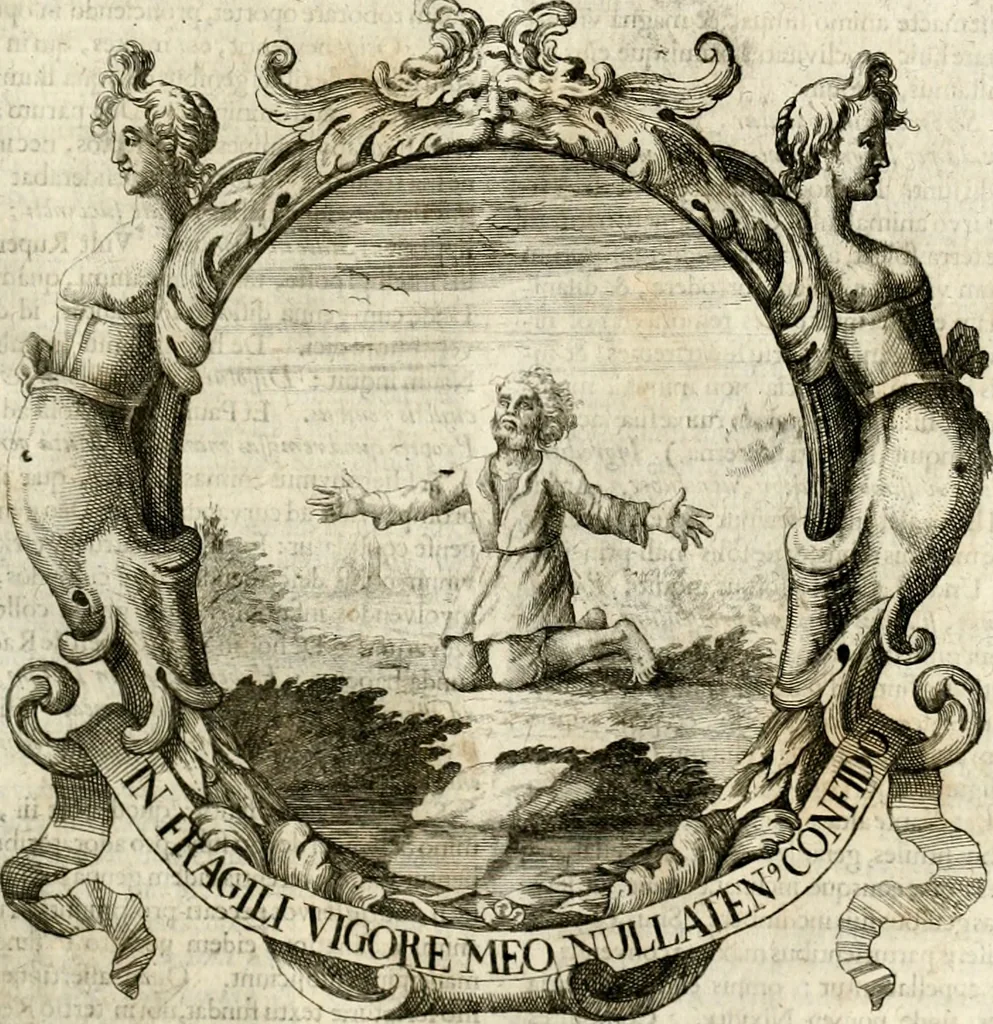 An illustration from Homo et ejus partes figuratus & symbolicus, anatomicus, rationalis, moralis, mysticus, politicus, & legalis : collectus et explicatus cum figuris, symbolis, anatomiis, factis, emblematicus, moralibus, mysticis, proverbiis, hieroglyphicis, prodigiis, simulacris, statuis, historiis, ritibus, observationibus, moribus, numismatibus, dedicationibus, signaturis, significationibus literarum, epithetis, fabulis, miris, physiognomicis, & somniis ; reflexionibus et declarationibus tam ex sacris quàm profanis auctoribus desumptis, 1695, leaf 364
