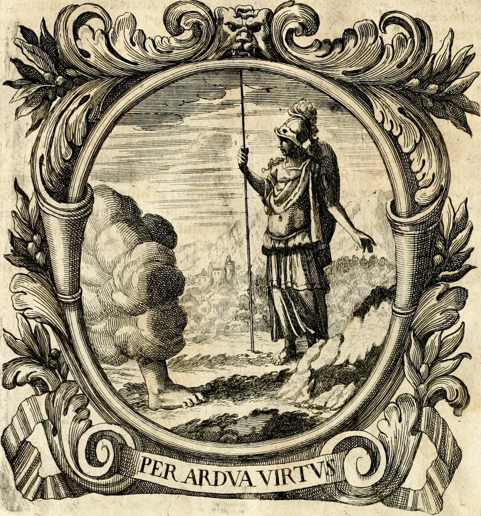 An illustration from Homo et ejus partes figuratus & symbolicus, anatomicus, rationalis, moralis, mysticus, politicus, & legalis : collectus et explicatus cum figuris, symbolis, anatomiis, factis, emblematicus, moralibus, mysticis, proverbiis, hieroglyphicis, prodigiis, simulacris, statuis, historiis, ritibus, observationibus, moribus, numismatibus, dedicationibus, signaturis, significationibus literarum, epithetis, fabulis, miris, physiognomicis, & somniis ; reflexionibus et declarationibus tam ex sacris quàm profanis auctoribus desumptis, 1695, leaf 373
