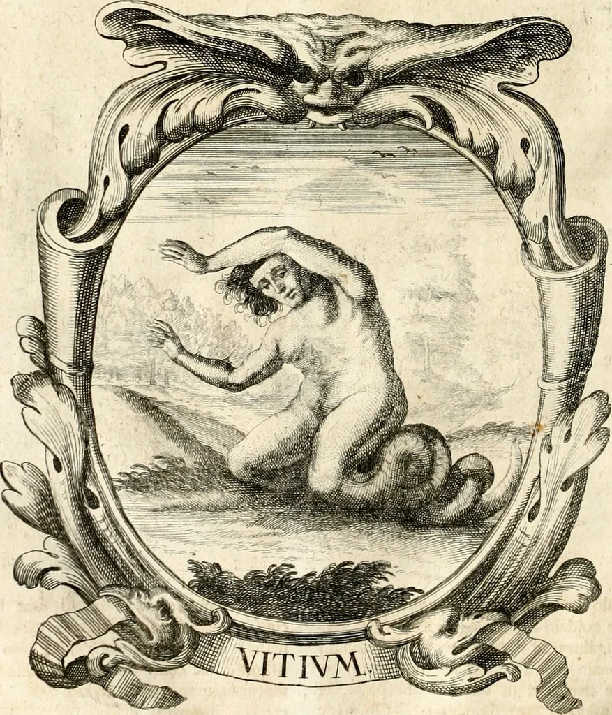 An illustration from Homo et ejus partes figuratus & symbolicus, anatomicus, rationalis, moralis, mysticus, politicus, & legalis : collectus et explicatus cum figuris, symbolis, anatomiis, factis, emblematicus, moralibus, mysticis, proverbiis, hieroglyphicis, prodigiis, simulacris, statuis, historiis, ritibus, observationibus, moribus, numismatibus, dedicationibus, signaturis, significationibus literarum, epithetis, fabulis, miris, physiognomicis, & somniis ; reflexionibus et declarationibus tam ex sacris quàm profanis auctoribus desumptis, 1695, leaf 377