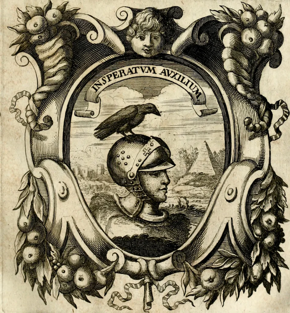 An illustration from Homo et ejus partes figuratus & symbolicus, anatomicus, rationalis, moralis, mysticus, politicus, & legalis : collectus et explicatus cum figuris, symbolis, anatomiis, factis, emblematicus, moralibus, mysticis, proverbiis, hieroglyphicis, prodigiis, simulacris, statuis, historiis, ritibus, observationibus, moribus, numismatibus, dedicationibus, signaturis, significationibus literarum, epithetis, fabulis, miris, physiognomicis, & somniis ; reflexionibus et declarationibus tam ex sacris quàm profanis auctoribus desumptis, 1695, leaf 64
