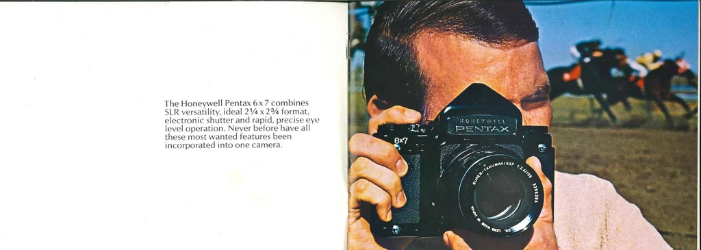 An illustration from Honeywell Pentax 6x7 System 1970, 1970, leaf 1