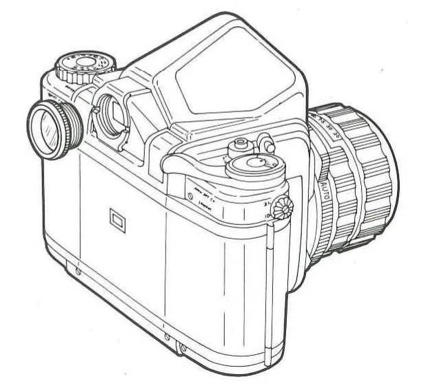 An illustration from Honeywell Pentax 6x7 System 1970, 1970, leaf 4