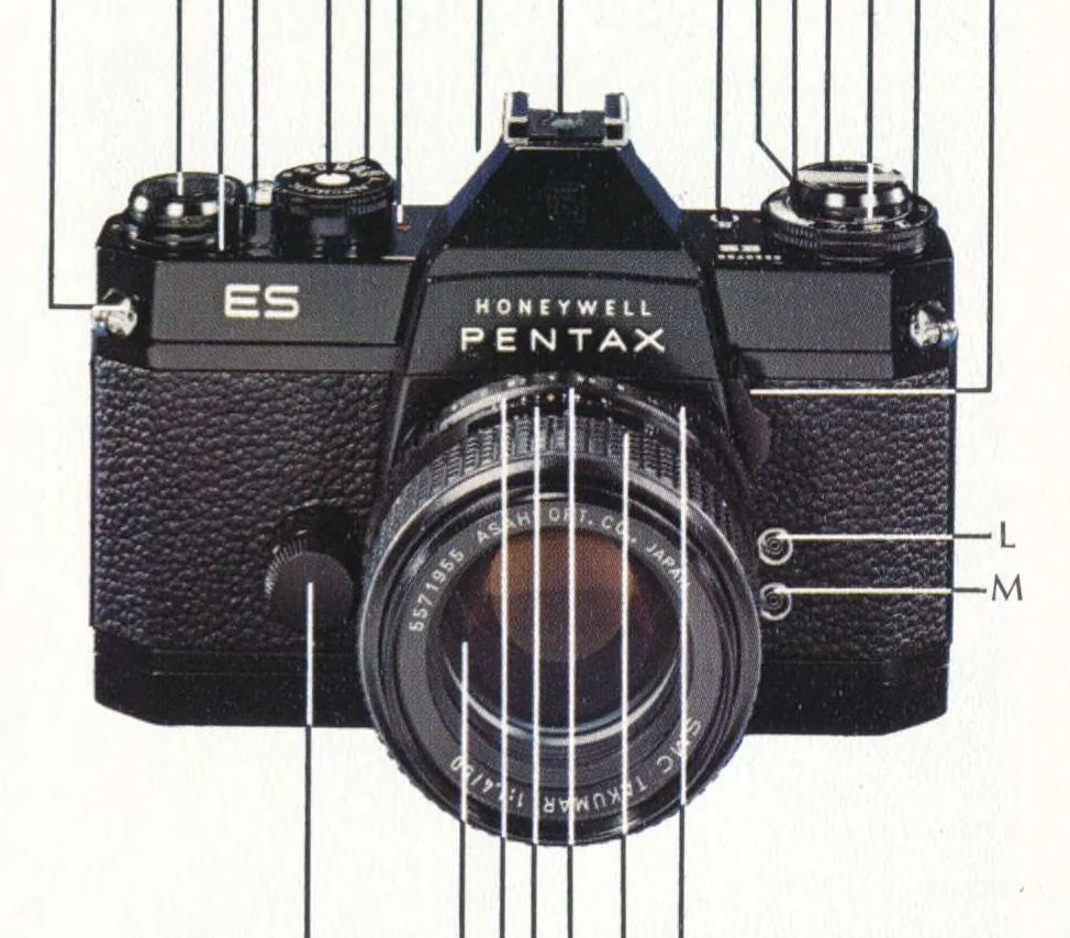 An illustration from Honeywell Pentax ES Camera 1972, 1972, leaf 1