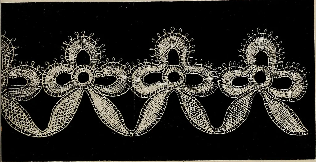 An illustration from The Honiton lace book, 1875, leaf 28