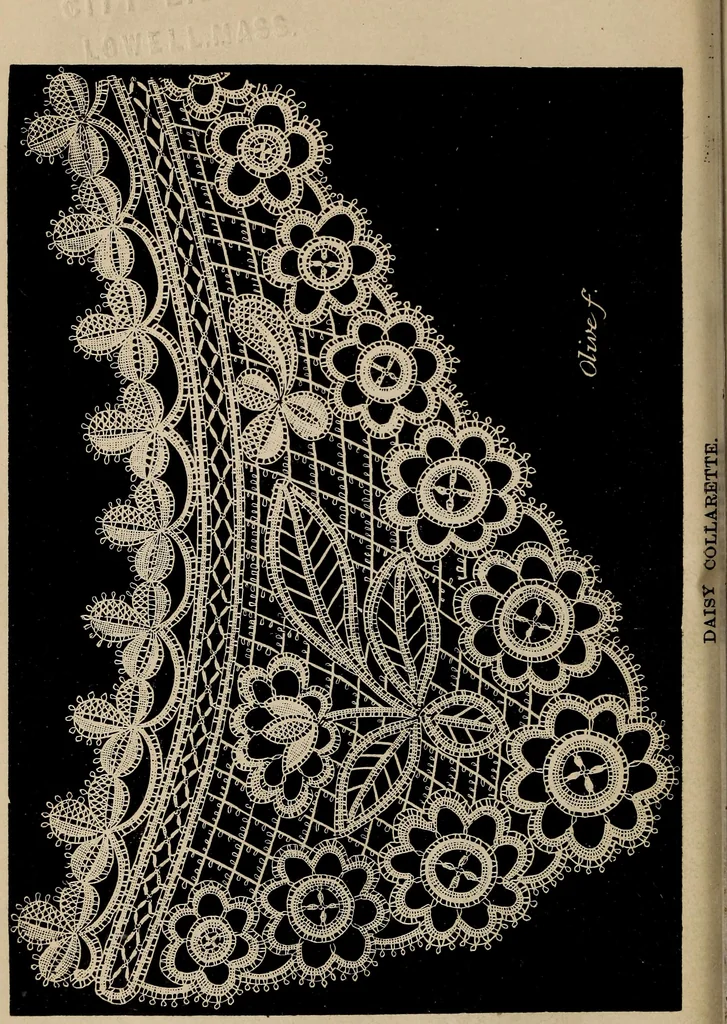 An illustration from The Honiton lace book, 1875, leaf 43