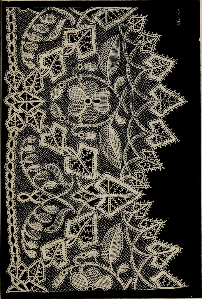 An illustration from The Honiton lace book, 1875, leaf 46