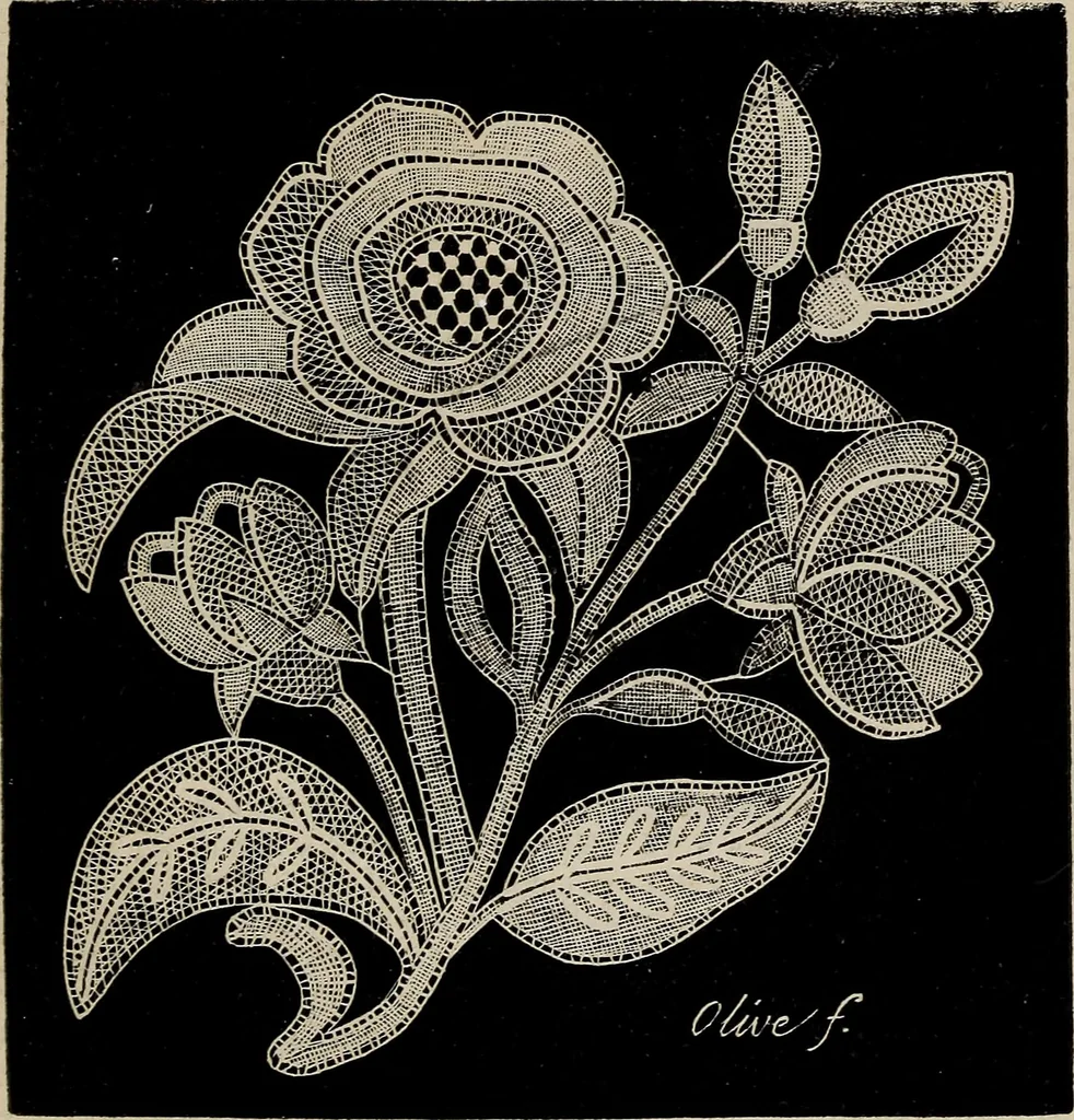 An illustration from The Honiton lace book, 1875, leaf 54