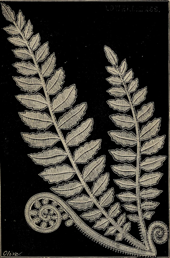 An illustration from The Honiton lace book, 1875, leaf 58