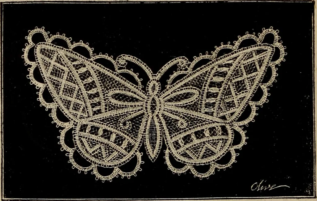 An illustration from The Honiton lace book, 1875, leaf 61