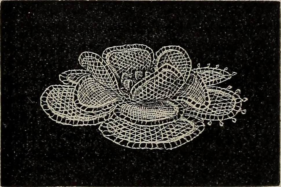 An illustration from The Honiton lace book, 1875, leaf 76