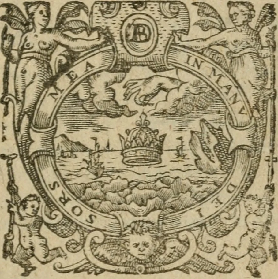 An illustration from Honnevr fvnebre a l'hevrevse memoire de la Madame la princesse de Conty, 1602, leaf 4