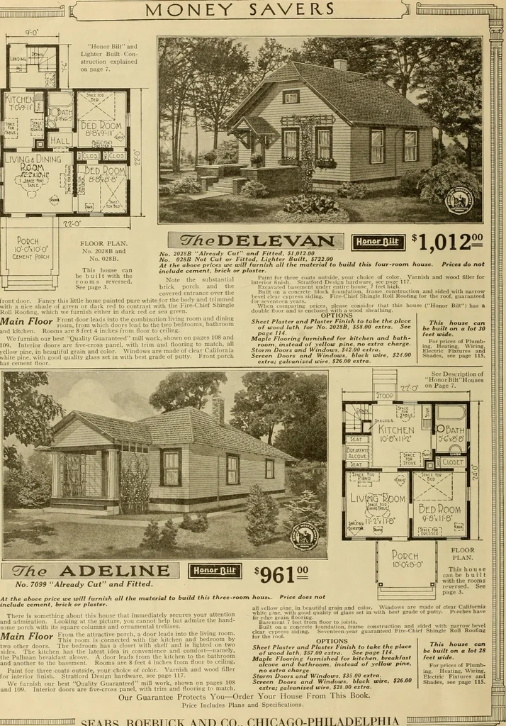 An illustration from Honor bilt modern homes., 1921, leaf 101