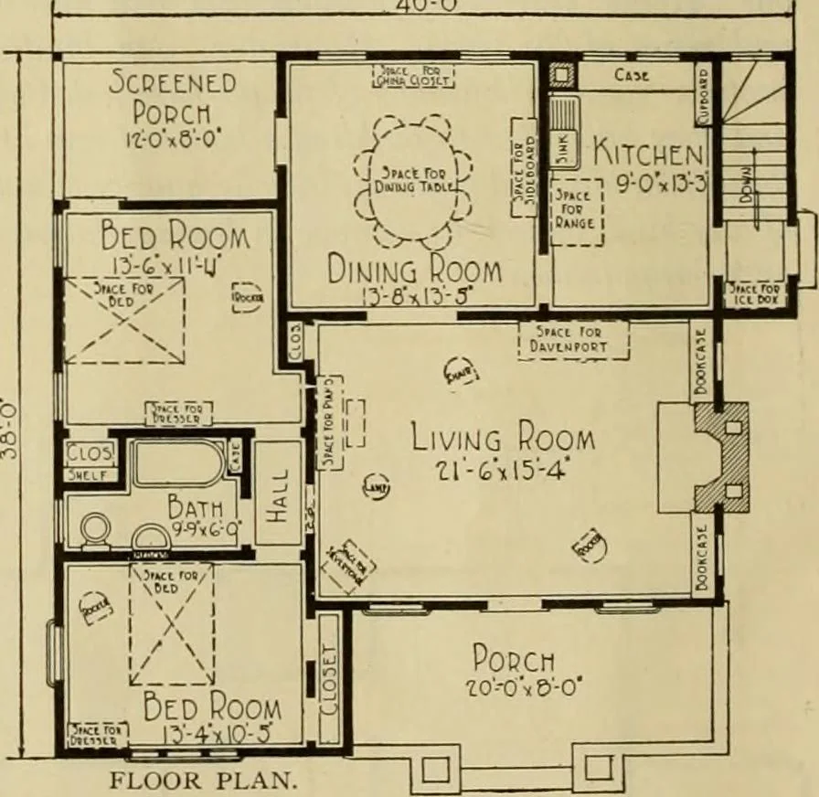 An illustration from Honor bilt modern homes., 1921, leaf 25