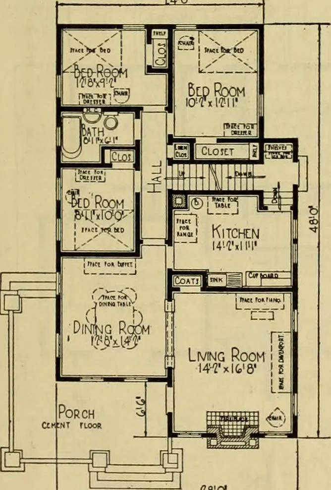 An illustration from Honor bilt modern homes., 1921, leaf 26
