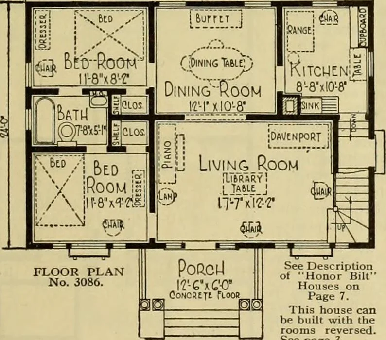 An illustration from Honor bilt modern homes., 1921, leaf 38